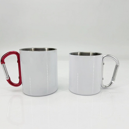 200ml 300ml Sublimation Mugs with carabiner