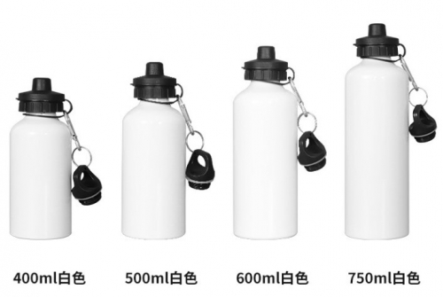 400ml 500ml 600ml 750ml Sublimation Bottle with 2 caps