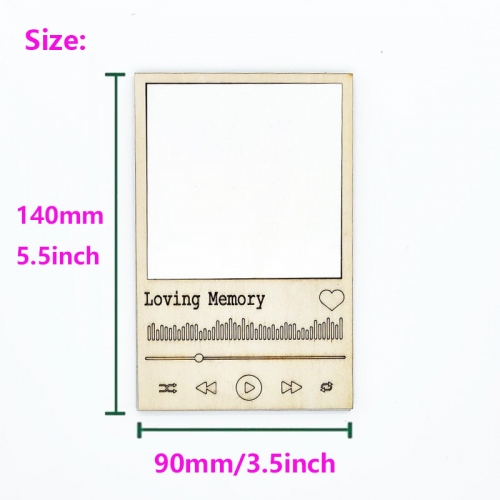 Loving Memory Sublimation Wood Picture Frame