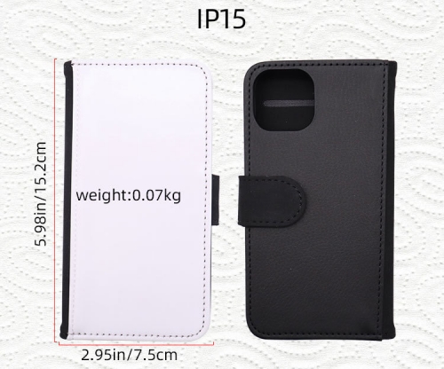 IP15 Sublimation Leather Phone Case