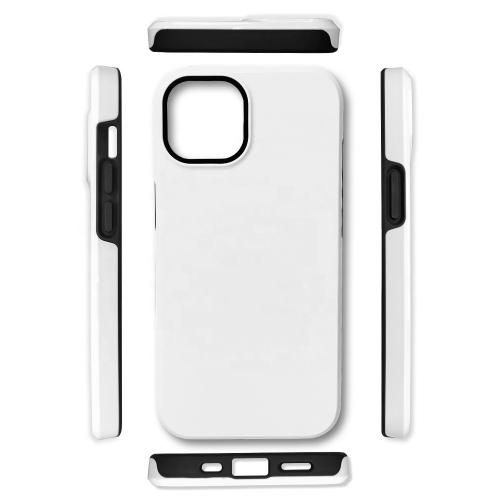 For iphone 14 Tough 3D 2 in 1 Coated Sublimation Phone Cases