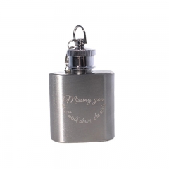 Laser Engraving 1oz Flask Keyring