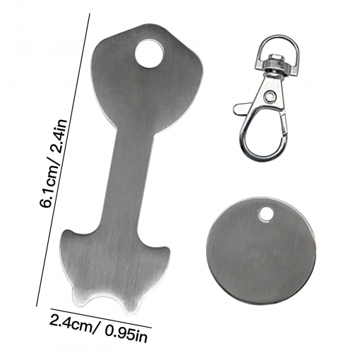 Sublimation Trolley Coin Key