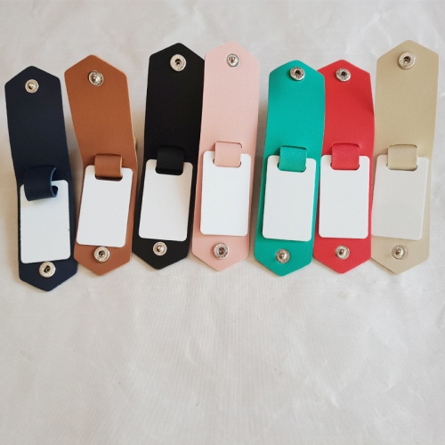 Sublimation Leather Keychain with aluminum card