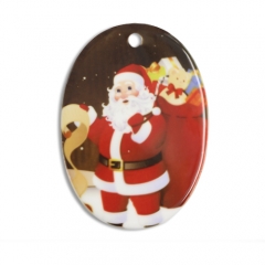 Oval Ceramic Ornament