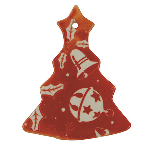 3" Christmas Tree Ceramic Ornament