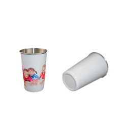 White color 18oz White Stainless Steel Mug 