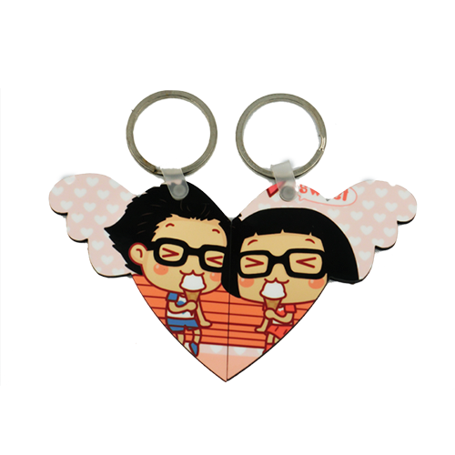 Love Wings MDF Keychain