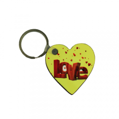 Heart MDF Keytag