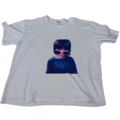 180G Heat Transfer White T shirt