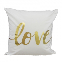 Love 45*45cm Gold Stamping Cushion Cover