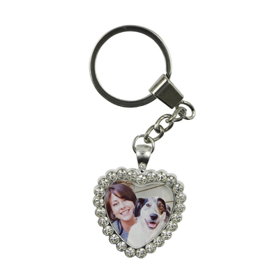 Alloy Keyring with rhinestone