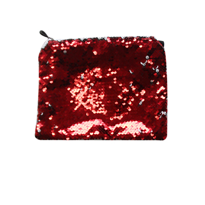 Red Sequin Coin Purse