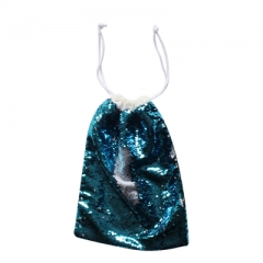 Blue Sequin Sack