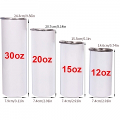 12oz 15oz 20oz 30oz Straight Tumblers