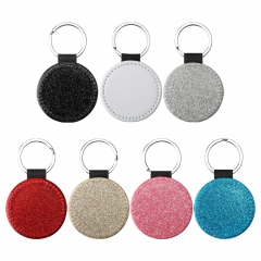 Circle Glitter Keyrings