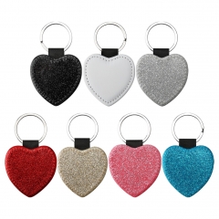 Heart Glitter Keyring