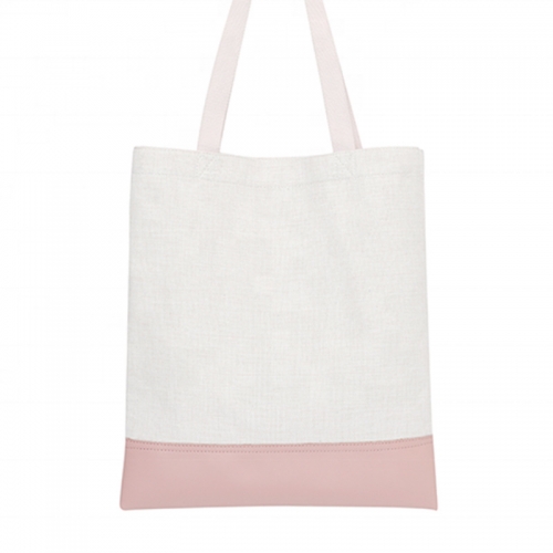 Linen Leather Sublimation Tote Bag