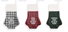 Paw Plaid Sublimation Stockings