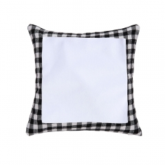 Velvet Plaid Sublimation Pillow Cover