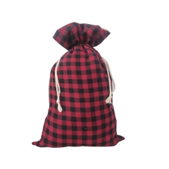 Ruffalo Plaid Sublimation Xmas Santa Sacks Bags