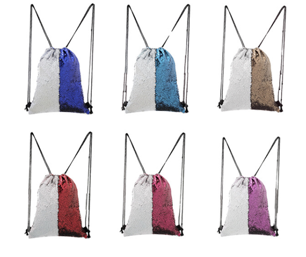 Sequin Sublimation Drawstring Bag