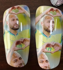 Sublimation Carbon Fiber Shin Guards White