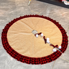 Burlap Sublimation Christmas Tree Skirt