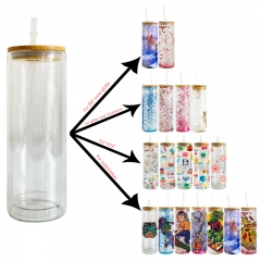 Snow Globe Sublimation Glass Tumbler