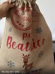 Sublimation Burlap Santa Sacks