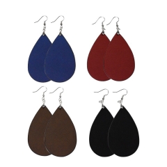 Laser Engraving Leather Earrings