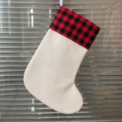 Plaid Sublimation Linen Stockings