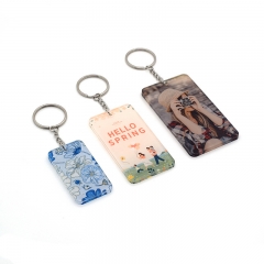 S M L Acrylic Sublimation Keyrings