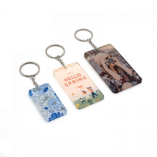 S M L Acrylic Sublimation Keyrings