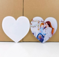 Heart Sublimation Acrylic Coaster