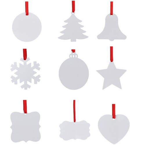 Xmas Sublimation Aluminum Ornaments