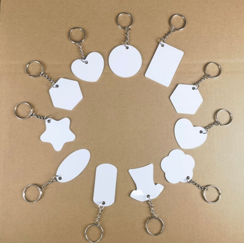 Sublimation Metal Keyrings