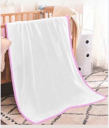 Sublimation Baby Blanket with color edge