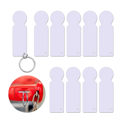 Sublimation Shopping Cart Coins Keyring