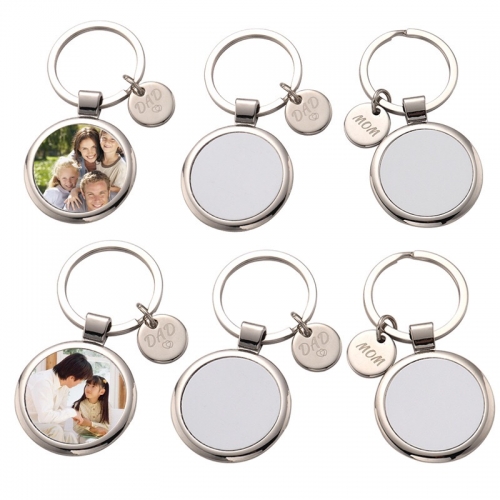 Dad Mom Sublimation Keyrings