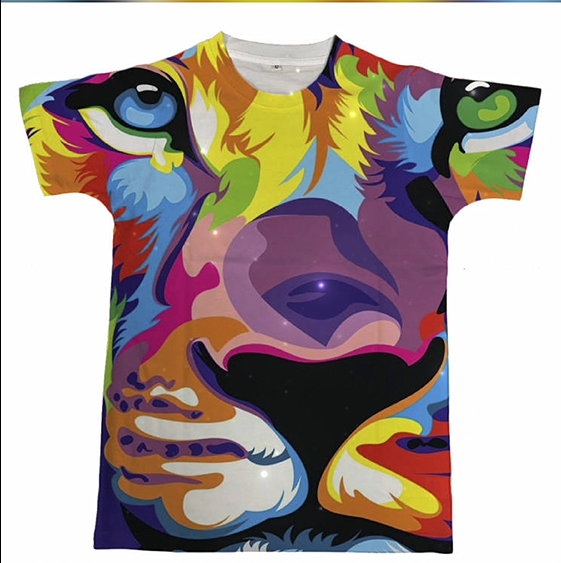 All Over Cut to Flat 2T to 14T Sublimation T-Shirts