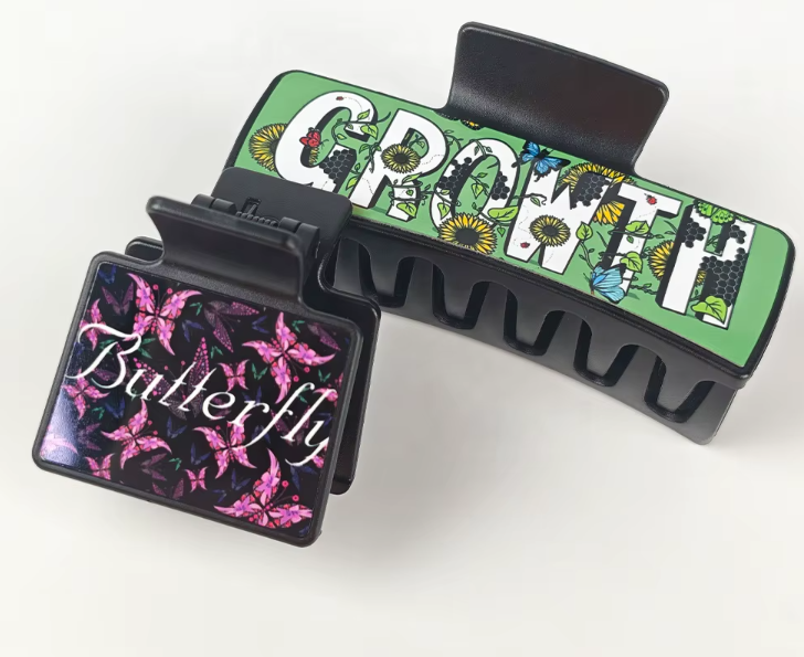 Sublimation Hair Claw Clips with metal insert