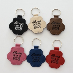 Laser Engraving Leather Keychains
