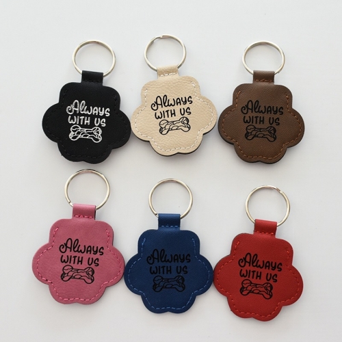 Laser Engraving Leather Keychains