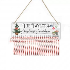 Sublimation Candy Hook Christmas 12-day Countdown