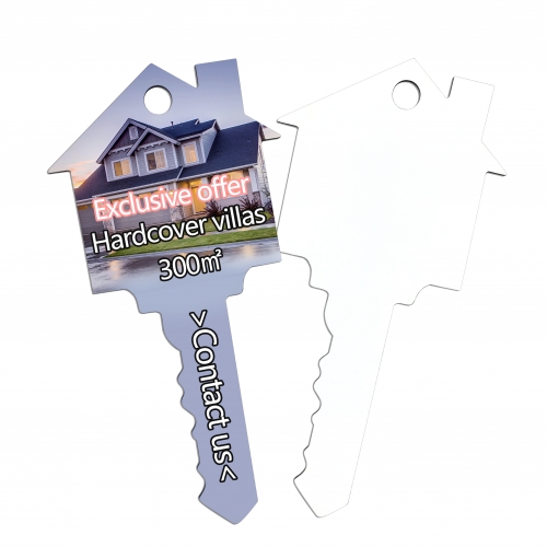 Sublimation MDF Realtor Key Sign Blanks