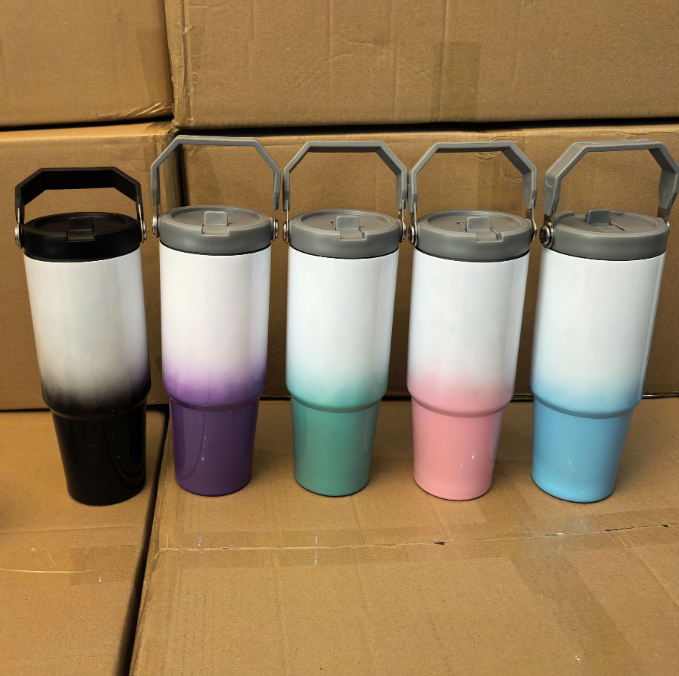 30oz Sublimation Tumbler with handle Stainless Steel