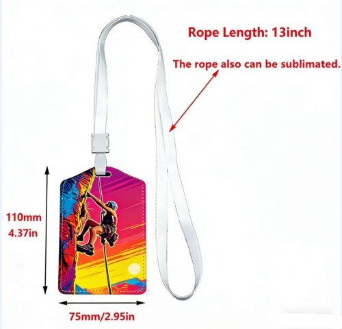 Leather Sublimation ID Badge Name Badges