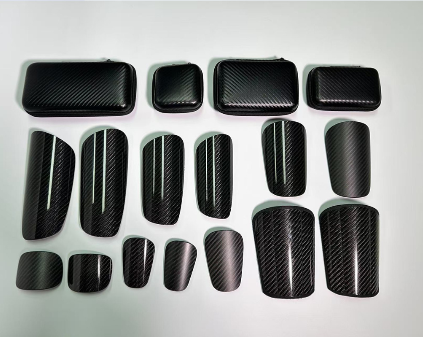 Glossy Matte Carbon Fiber Shin Guards Shin Pads