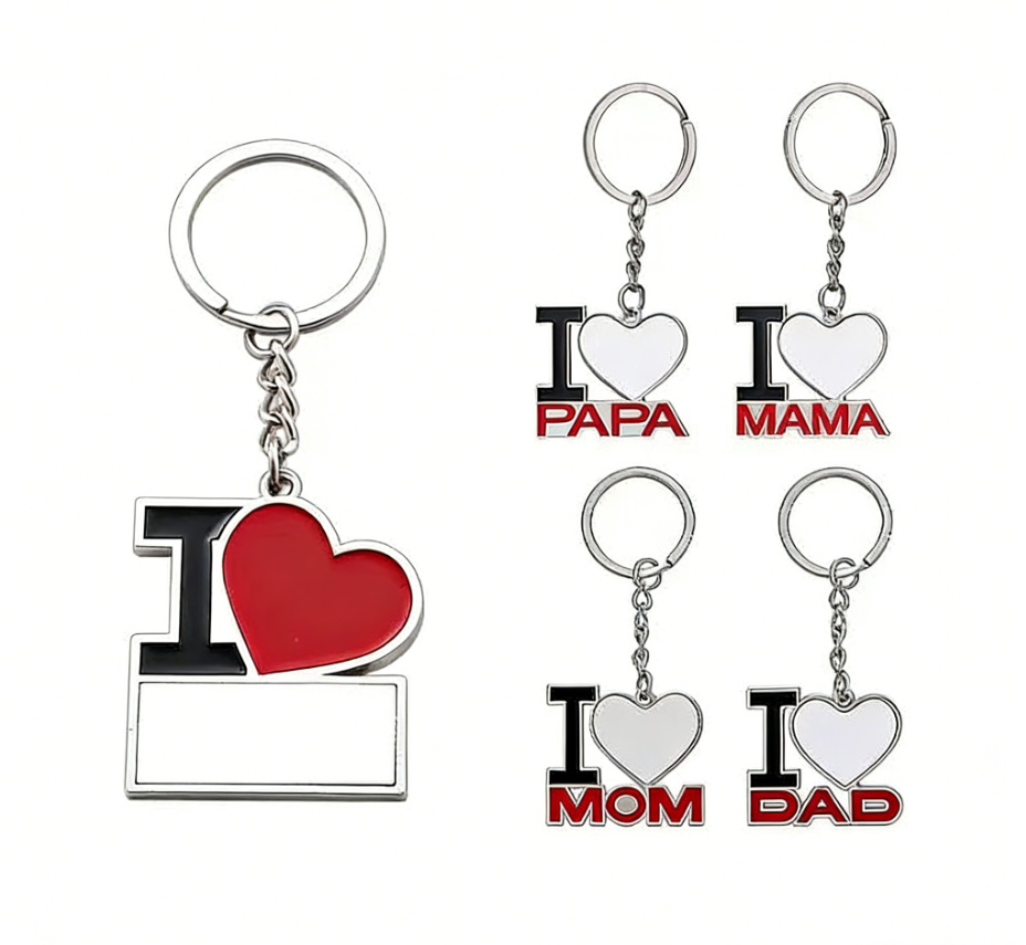 DAD MOM PAPA MAMA Sublimation Keychains